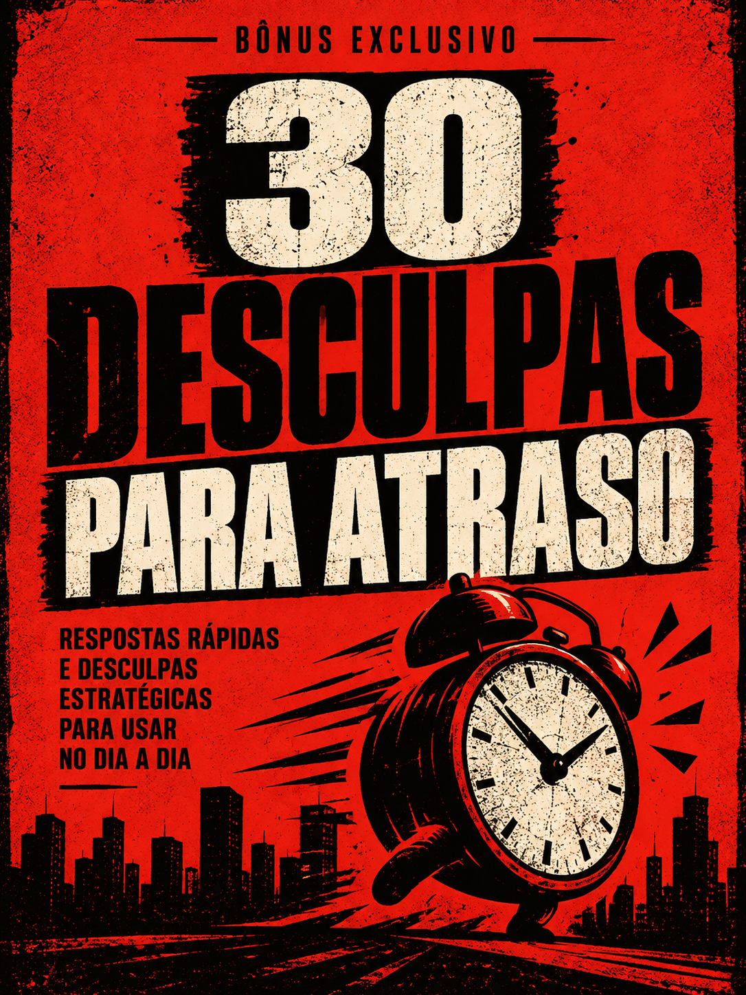 Capa do bônus 30 Desculpas Elaboradas para Atraso